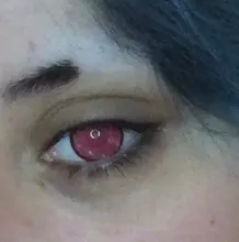 2 unids/par Rosa lentes accesorios de anime de lentes de contacto de Color lentes de Color ojo póngase en contacto con Lenases Yealry UYAAI Anime cosplay