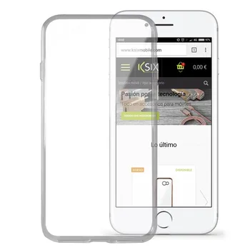 

Mobile cover Iphone 8 KSIX Flex Ultrafina Transparent