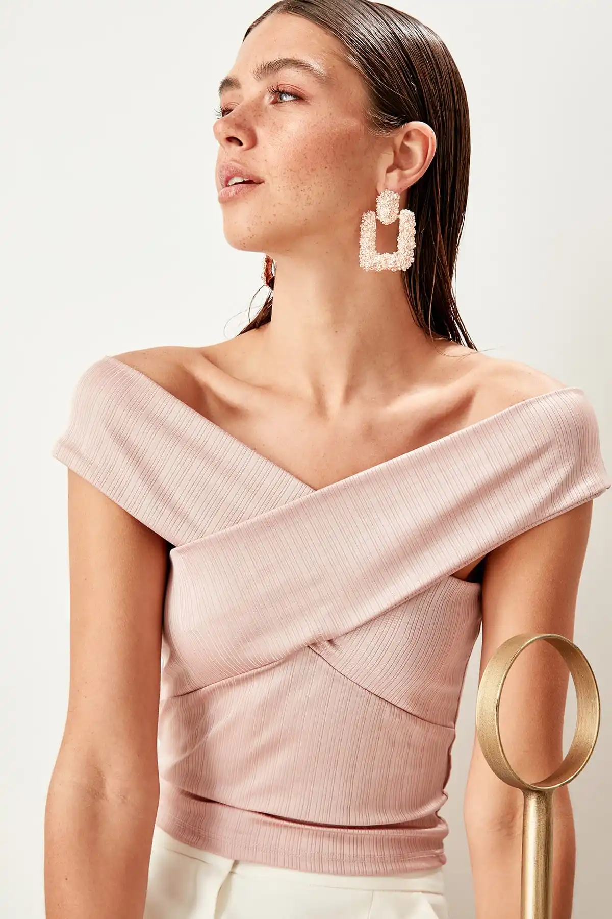 Trendyol группа детальный Bluz TPRSS19YN0233| |
