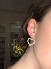 Encanto de moda creativo perla clip en pendientes lindo pendientes hechos a mano para auriculares joya clip