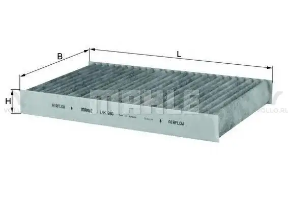 KNECHT LAK280 Фильтр салона LAND ROVER RR SPORT/DISCOVERY 04- угольный