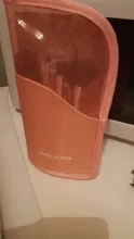 Bolsa de cosméticos con soporte para mujer, bolsa de maquillaje transparente con cremallera, organizador de viaje para brochas de maquillaje, 1 unidad