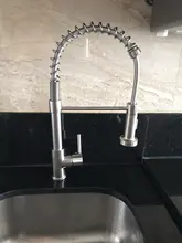 Mixer Tap Nozzle Deck-Mounted Stream-Sprayer Kitchen Faucet Cold-Taps Rotation Matte Black