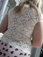 Hirigin-blusas de encaje para mujer, camisas acrílicas sexys para discoteca, blusas a la moda con escote en V profundo, Top de encaje Sexy con escote en V sin mangas