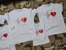 Ropa a juego para madre e hija, Camiseta con estampado divertido de amor rojo para madres y tops para hijas