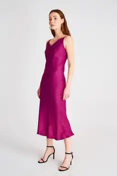 

Trendyol Funnel Collar Dress TWOSS20EL1711