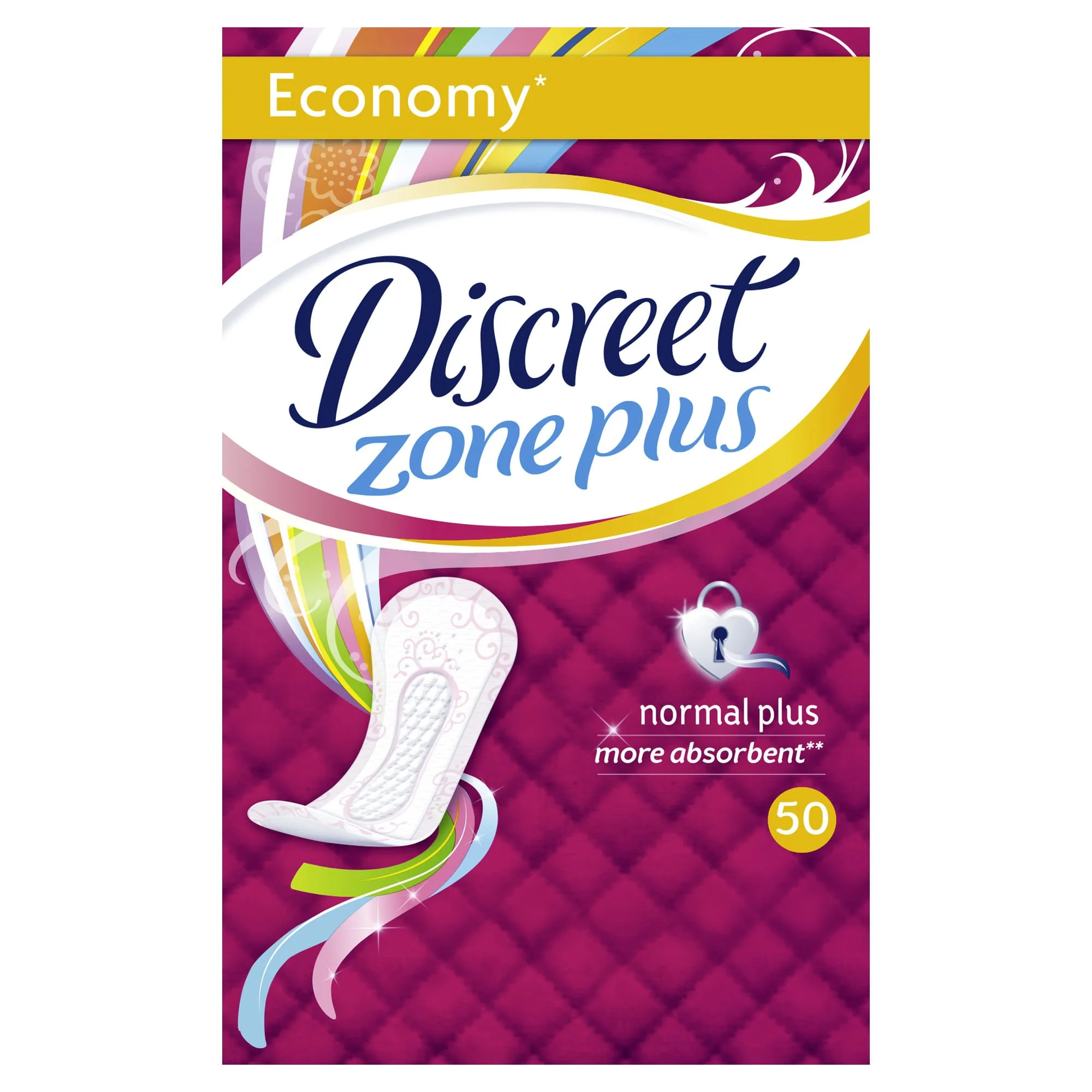 Женские ежедневные прокладки DISCREET Normal Plus, 50 шт