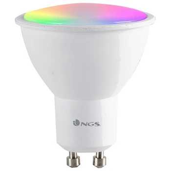 

NGS Gleam510C Smart LED Light Bulb, White Light, Multicolor RGB, GU10, 5W, 460 lm, 25000 Hours, 2100K-6500K, WiFi (6 x 5 x 5 cm)