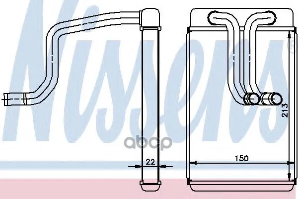Радиатор Отопителя Hyundai Matrix 1.5-1.8 02- Nissens 77620 Nissens арт. 77620