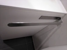 Brushed Towel-Rack Bathroom-Shelf Stainless-Steel Non-Punch 3M Glue Fixation Simple