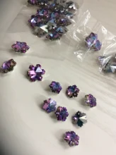 Glass-Bead Earrings Pendant Necklaces Charms Gems Jewelry-Making Crystal-Heart-Beads