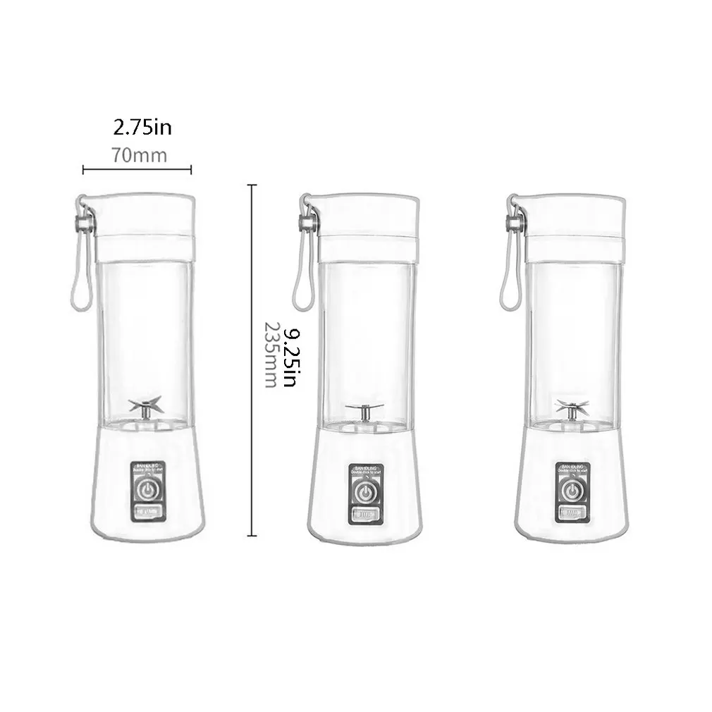 Portable Size USB Electric Fruit Juicer Handheld Smoothie Maker Blender Stirring Rechargeable Mini Portable Juice Cup Water