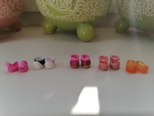 Minizapatos originales para muñecas hermanas, accesorio de DIY para muñecas, regalo de cumpleaños para chico, 5 pares