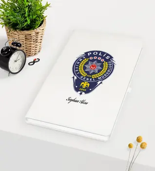 

Personalized Cop Themed White Notebook-2