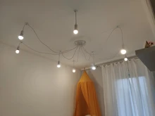Vintage Chandelier Ceiling-Lamp Modern Lighting Spider E27 White Loft/cafe for DIY Art
