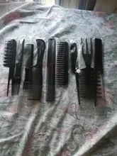 Juego de peine para el cuidado del cabello, 10 Uds., antiestático, grueso, fino, dentado, cola, ondas, peines, peine de estilismo profesional