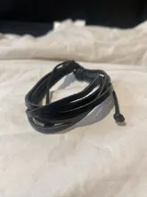 ¡Oferta! Pulseras y brazaletes de cuero para hombre, brazalete de joyería para hombre, abalorio de joyería para hombre, pulseras, pulseras para novio, novia, Relojes
