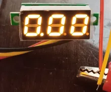 Voltímetro Digital LED para coche, Detector de voltaje, Panel de prueba, DC 0V-100V, 0,28 pulgadas, 12V, 24V, rojo, verde, azul y amarillo