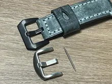 Hebilla de Metal para reloj de hombre, correa de reloj de 16MM, 18mm, 20mm, 22mm, 24mm y 26mm, correa de reloj de plata y Negro cepillado, accesorios de cierre de acero inoxidable 316L