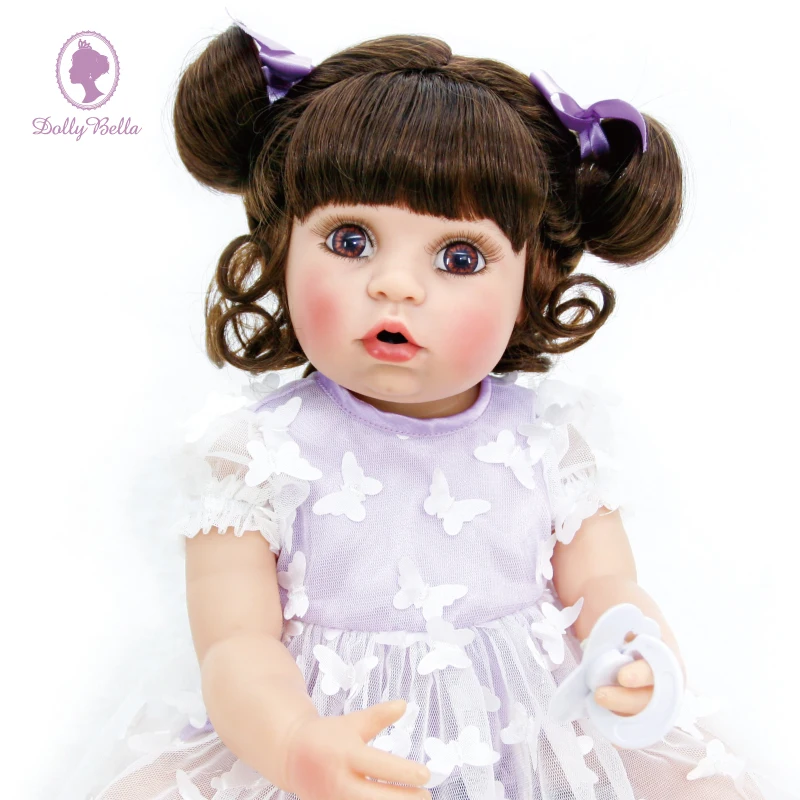 55 см полностью силиконовая голова конечности реалистичные Reborn Baby лучшая