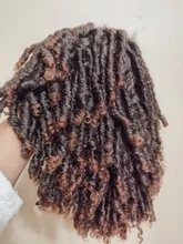 Wignee corto Borgoña sintético pelucas para mujeres negras de locs Afro africano peinado trenzado pelucas Crochet giro fibra pelucas de cabello
