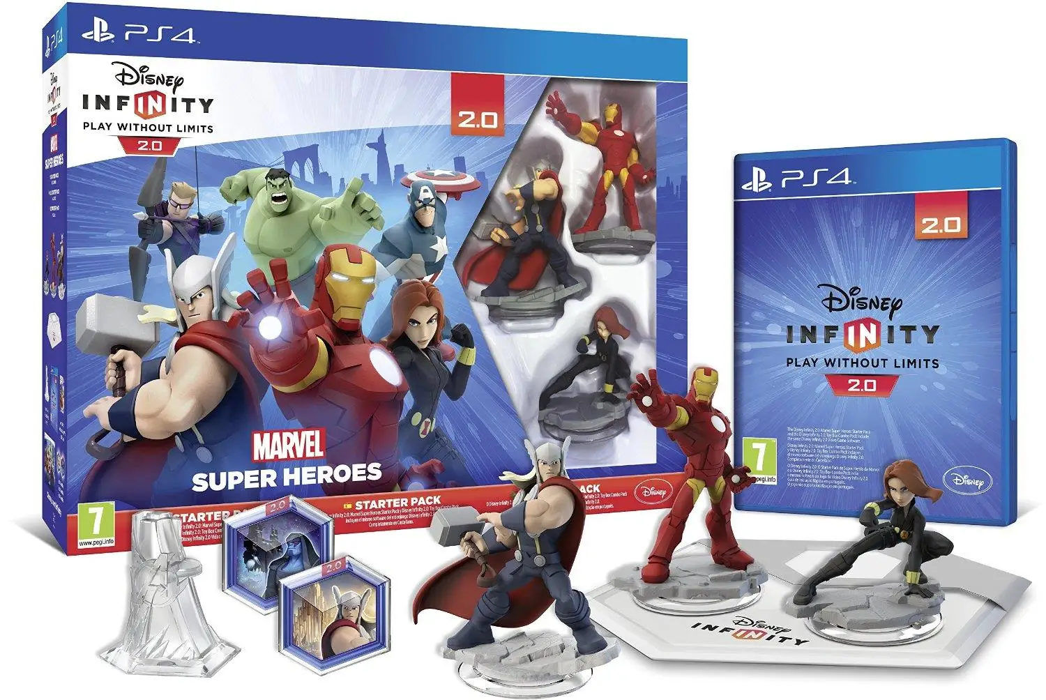 PS4 DISNEY INFINITY 2.0 MARVEL SUPER HEROES THE AVENGERS STARTER PACK afbeelding