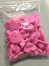 50pcs de goma / metal Pin Backs corazón broche de hebilla botón broches collar de bricolaje hebilla accesorios para la mujer que hace resultados joyería