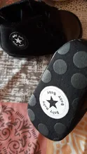 Zapatillas de deporte clásicas de lona para bebé, niño y niña, con estampado de estrellas, primeros pasos, zapatos antideslizantes para bebés recién nacidos