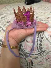 Tiara de cumpleaños para niñas recién nacidas, diadema de princesa de encaje de flores, regalos de cumpleaños