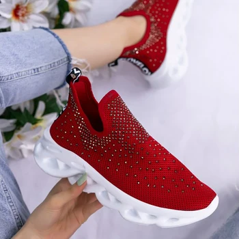 

Patsy Red Beaded Sports Shoes