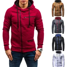 Masculino casaco com capuz marca de moda homens hoodies 2022 primavera outono homem casual hoodies moletom com zíper cor sólida