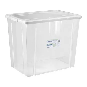 

Storage Box with Lid Tontarelli 80 L Transparent (59 X 39 x 48 cm)