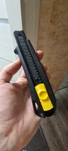 Cuchillo de utilidad de alta calidad, cuchilla negra, cortador de papel de bloqueo giratorio de 18mm, papel tapiz especial para la industria del aprendizaje de la Oficina, cuchillo Cn (origen)