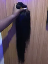 Ishow Hair mechones rectos con Frontal transparente de encaje Frontal y mechones extensiones de cabello humano mechones malayos con cierre Frontal