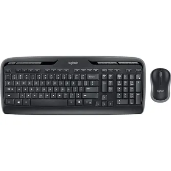 

Logitech MK330 wireless RF keyboard QWERTY English black, gray