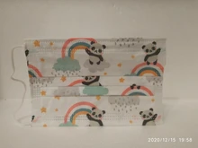Entrega rápida 50 Uds máscara de niño una caja de dibujos animados de los niños, máscara desechable 3 capa niño chico de higiene espesar cara máscara de la boca