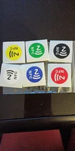 6 unids/lote NFC pegatinas etiquetas NFC213 Rfid etiqueta de la tarjeta de etiqueta de adhesivo etiquetas clave llaveros llavero muestra patrulla