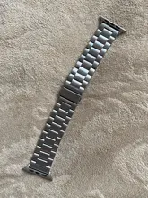 Correa de acero inoxidable para Apple Watch, correa de Metal de 42mm y 38mm para pulsera de 40mm y 44mm, correas para reloj iWatch Series SE 6 5 4 3 2 1