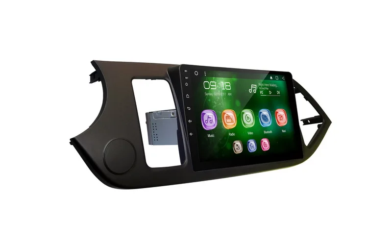 Top Allways 9" IPS Screen Android 9.0 Octa-core Ram 2GB Rom 32GB Car Multimedia for Kia Morning (Picanto) (LHD) 2014-2016 2