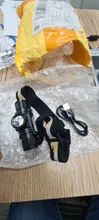Mini Headlamp Head-Torch Waterproof Flashlight Boruit Rechargeable High-Power 1000lm