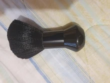 1PC negro cuello cara Duster cepillos para Barba Barbero Limpieza del cabello cepillo de cabello para salón de belleza de peluquería Estilo herramientas de maquillaje