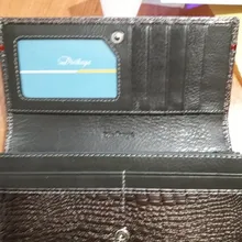 DICIHAYA-billeteras de piel auténtica con estampado de cocodrilo para mujer, billetera con cremallera y broche, bolso de mano de lujo, 2019