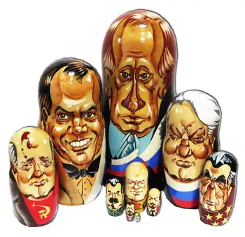 

Matryoshka 10 seats of chief of Russia