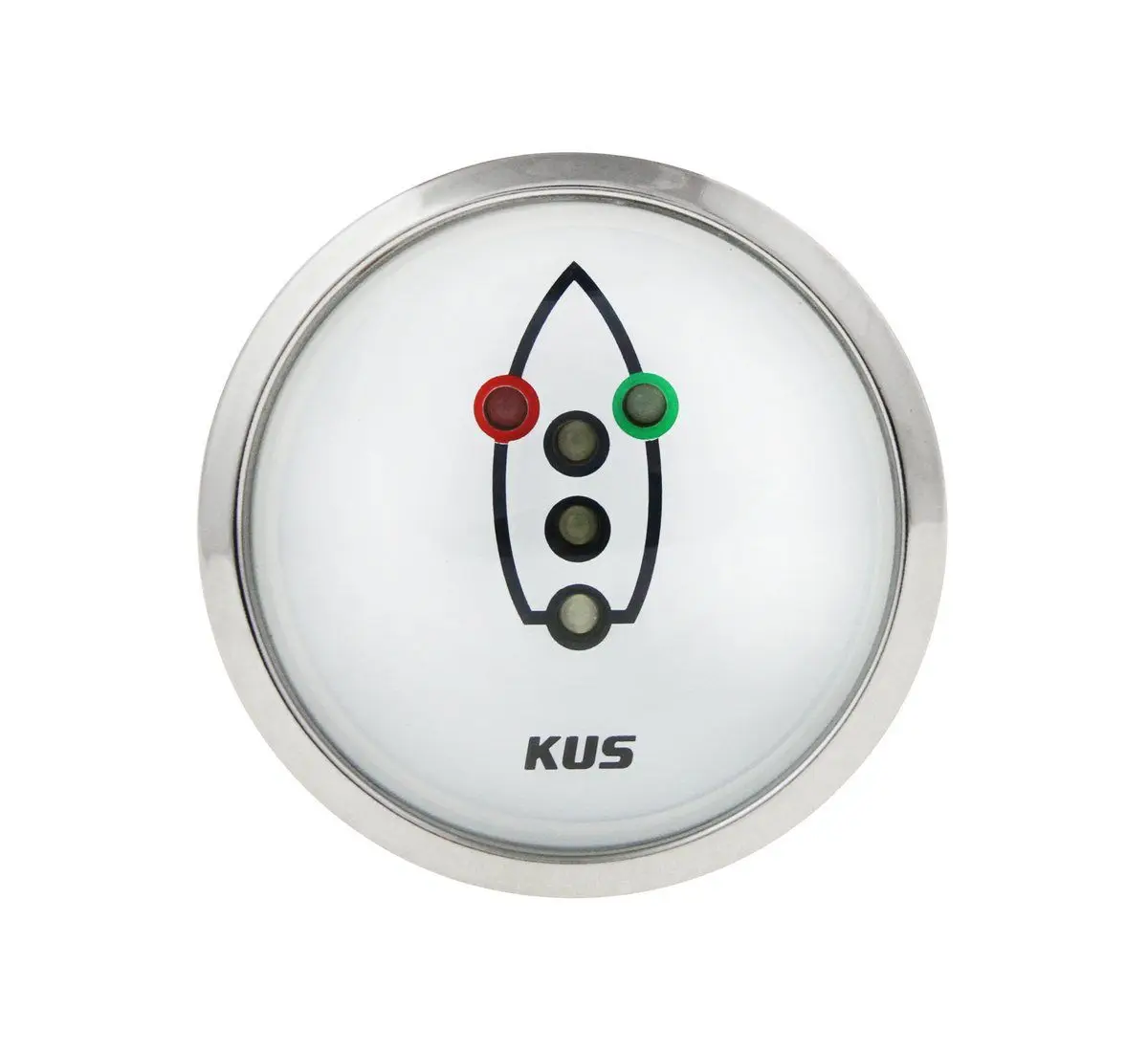 Индикатор включения ходовых огней, белый циферблат, нержавеющий ободок, д. 52 мм KY99501