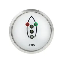 Индикатор включения ходовых огней, белый циферблат, нержавеющий ободок, д. 52 мм KY99501