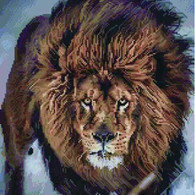 Алмазная мозаика GF 3895 Суровые дни льва 40*50