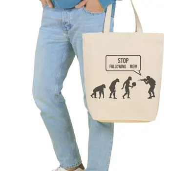 

Angemiel Bag Large Pubg Stop Following Me Shopping Beach Tote Bag