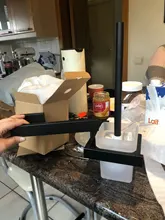 Hook Hardware Paper-Holder Towel-Bar Bathroom-Accessories Toilet Kitchen Black Stainless-Steel