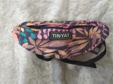 TINYAT hoja de impresión pack bolsa cintura para las mujeres de los hombres de moda Casual hombres cinturón de bolsa de mujer bolsos con forma de Banana chico bolsas de Fanny pack