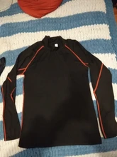 Ropa Deportiva de manga larga para hombre, camisa de compresión con cuello levantado para gimnasio y ciclismo
